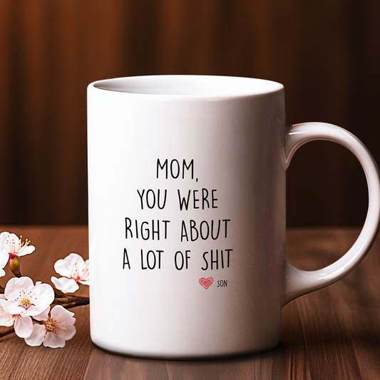 Mom You Were Right Mug Funny Mothers Day Gifts For Son