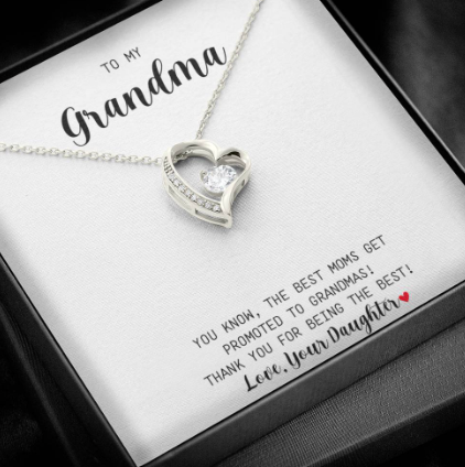 To My Mom Gift For Grandma Daughter Necklace