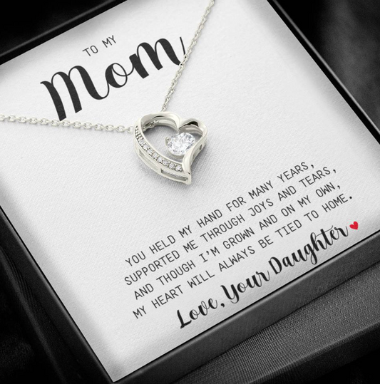 To My Mom Gift For Daughter Necklace